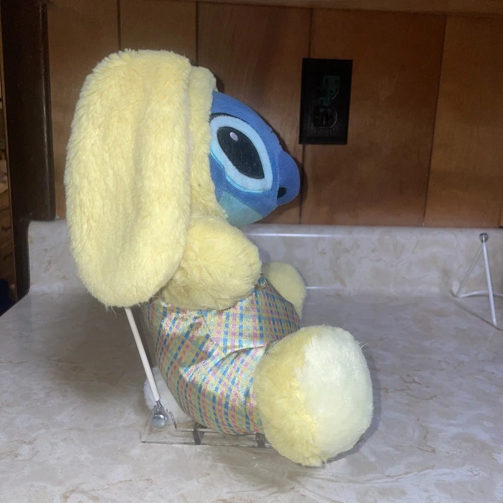 Disney Stitch Yellow Easter‎ Bunny Plush 10